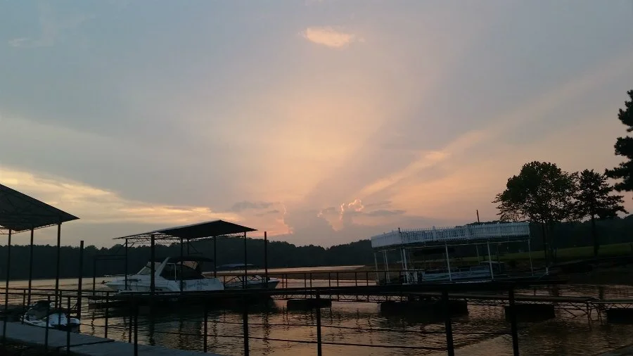 Закат на озере в Джорджии | Блог о США American liFE