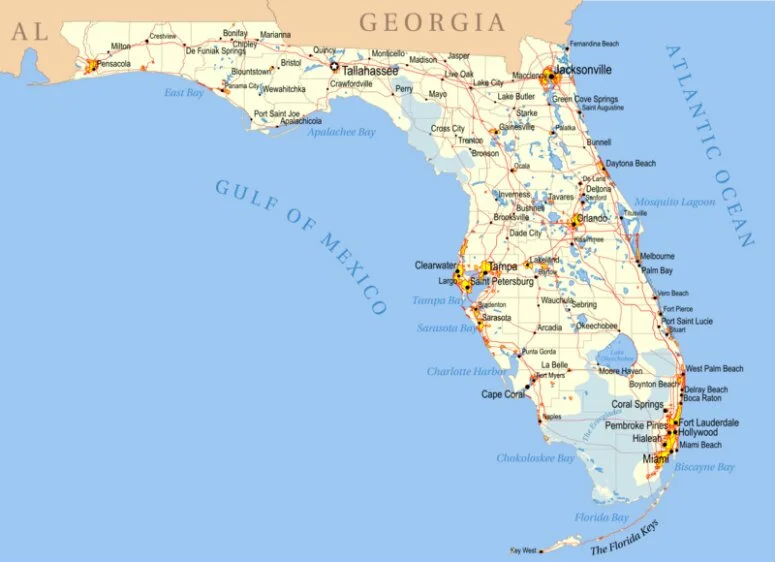 Карта штата Флорида | Блог Елены Бекстер American liFE